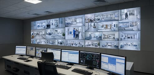 Hospital CCTV for Control Rooms & IT Areas